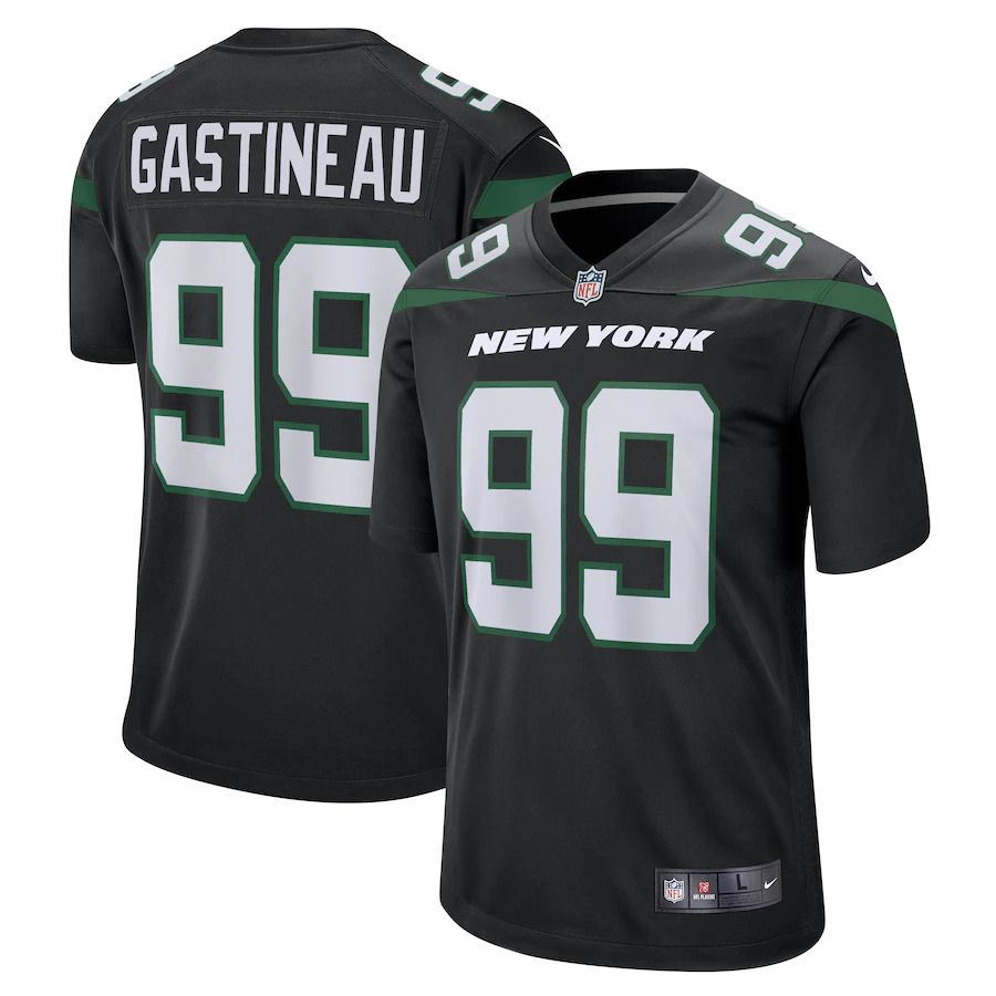 Men New York Jets #99 Mark Gastineau Nike Black Retired Player Game NFL Jersey
